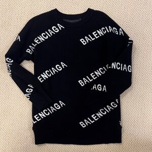 Balenciaga Black and White Sweater